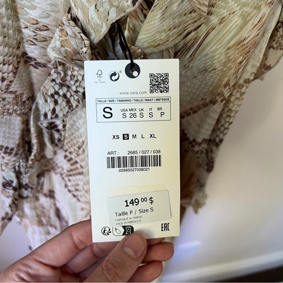 (SOLD) ZARA Animal Print Dress - Picture 7 of 12